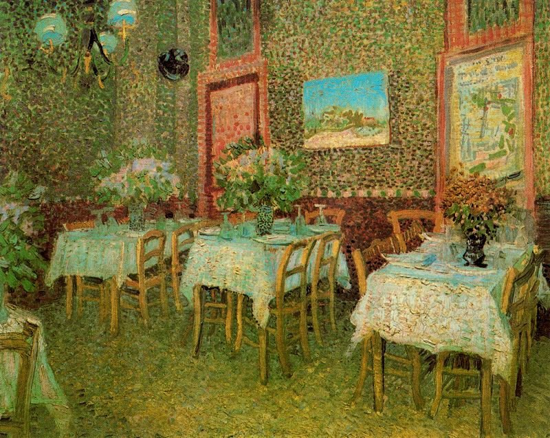 Interior de un restaurante Van Gogh 1887