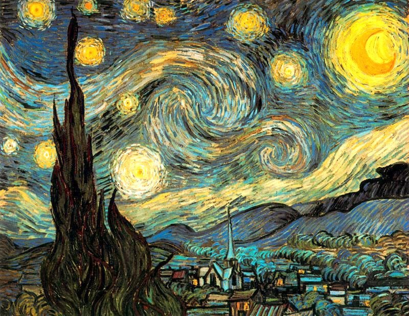 Noche estrellada Van Gogh 1889