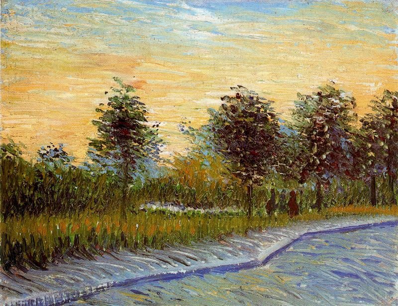 Senda del parque Voyer dArgenson en Asnieres Van Gogh 1887