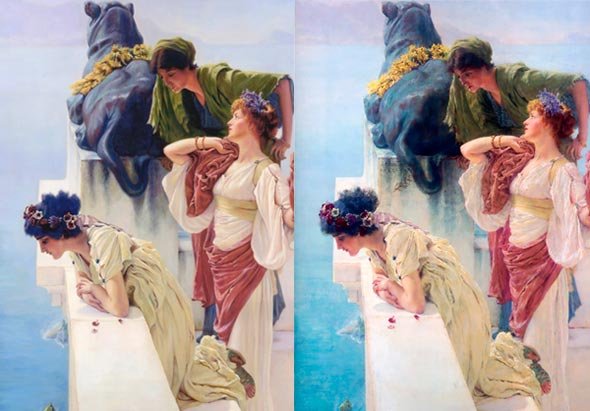 Copy A Coign of Vantage Sir Lawrence Alma-Tadema